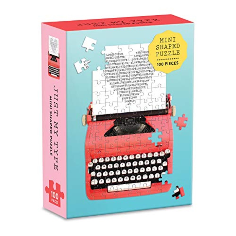 Galison Puzzle 100 Shaped Mini Vintage Typewriter