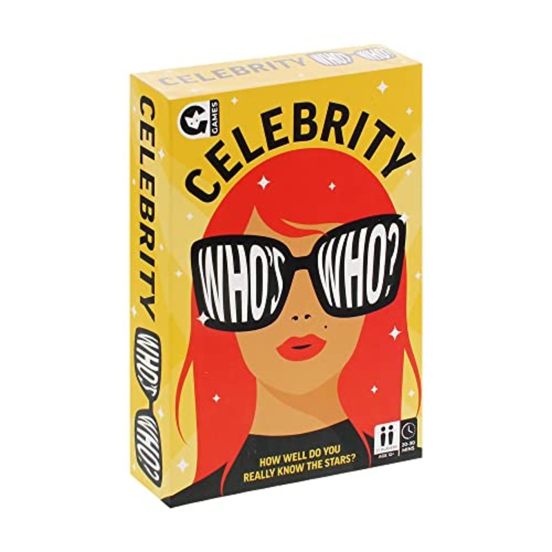 Ginger Fox - Whos Who Celebrity Card Game. Fun Celebrity Name Guessing Game