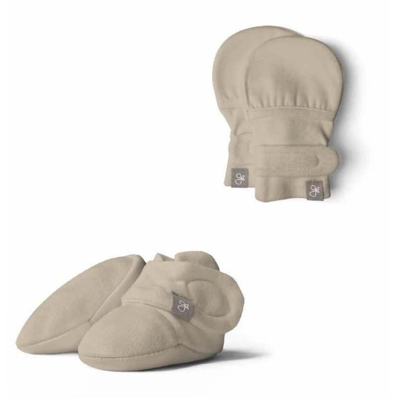 GoumiKids Mitts & Boots Bundle, Soybean 3-6 M