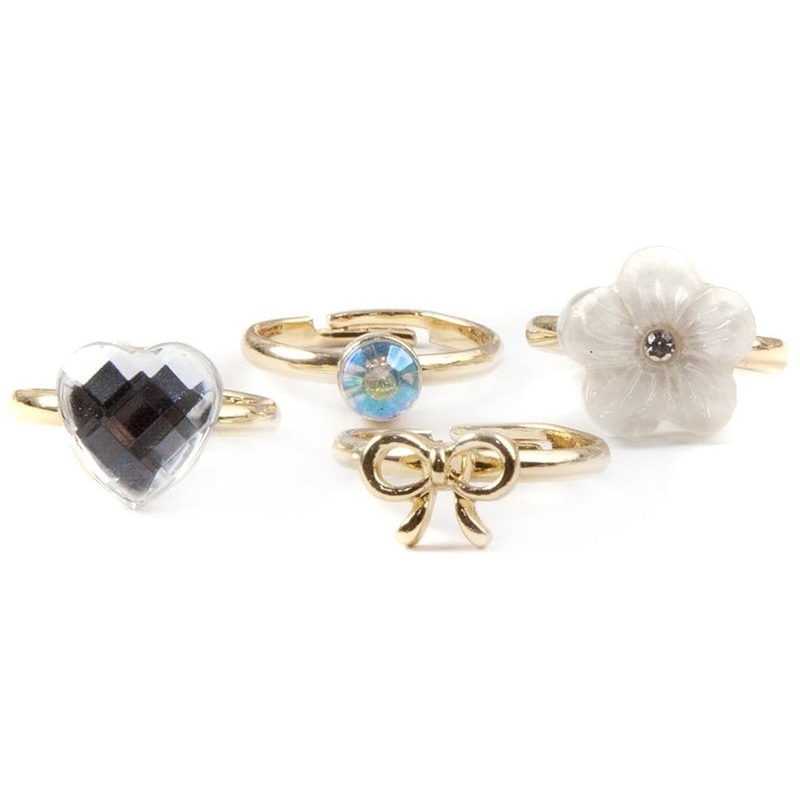 Great Pretenders USA Boutique Sassy Rings, 4pcs