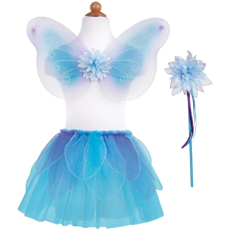 Great Pretenders USA Fancy Flutter Skirt Sets With Wings & Wands, Blue