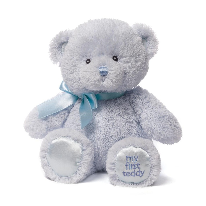 GUND My First Teddy Stuffed Toy, Blue, 10 In