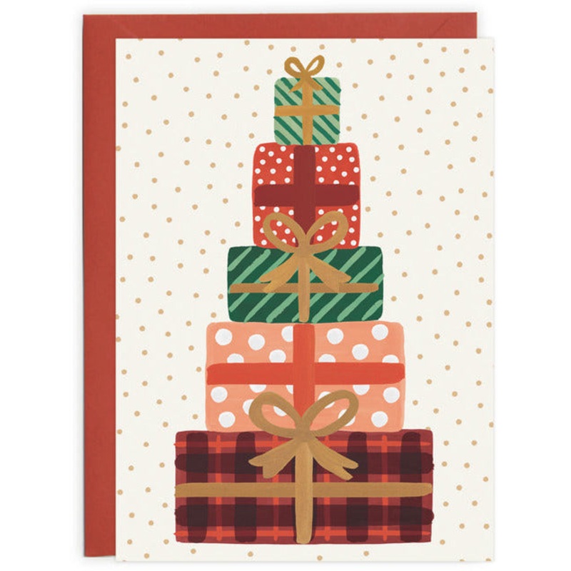 Love Light Paper Presents Christmas Card