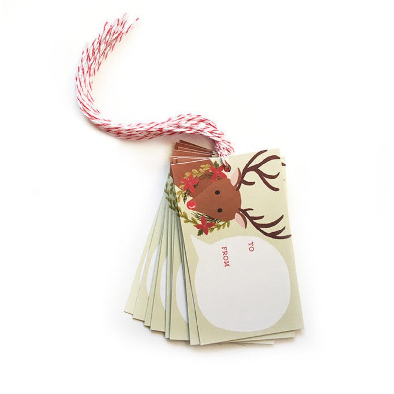 Love Light Paper Rudolph Gift Tags, Pack Of 10