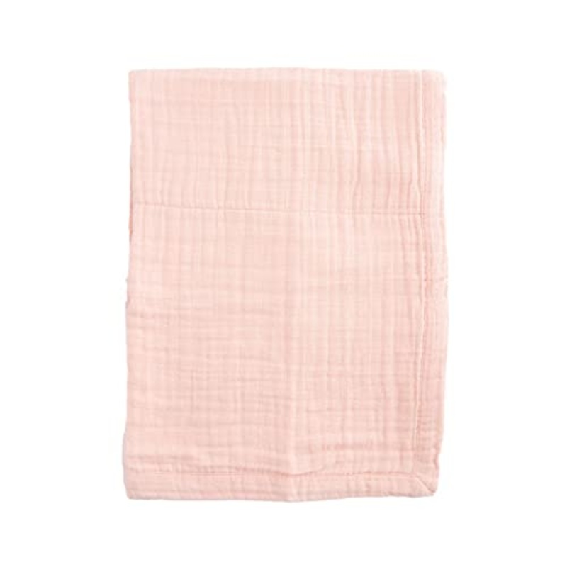 Cotton Muslin Baby Blanket - Rose Petal