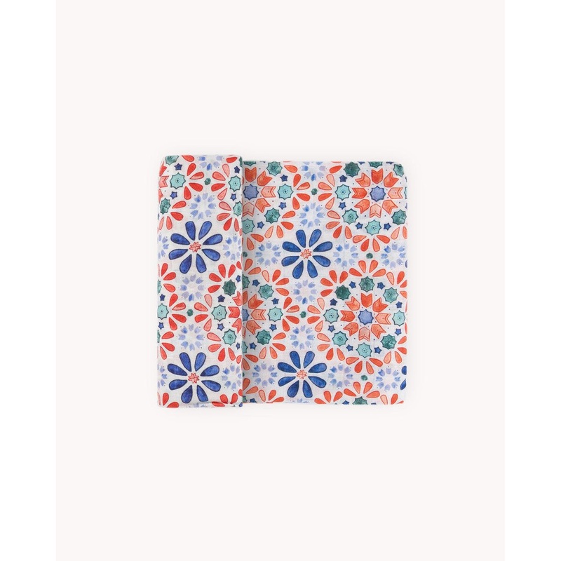 Little Unicorn Deluxe Muslin Swaddle Single, Kaleidoscope