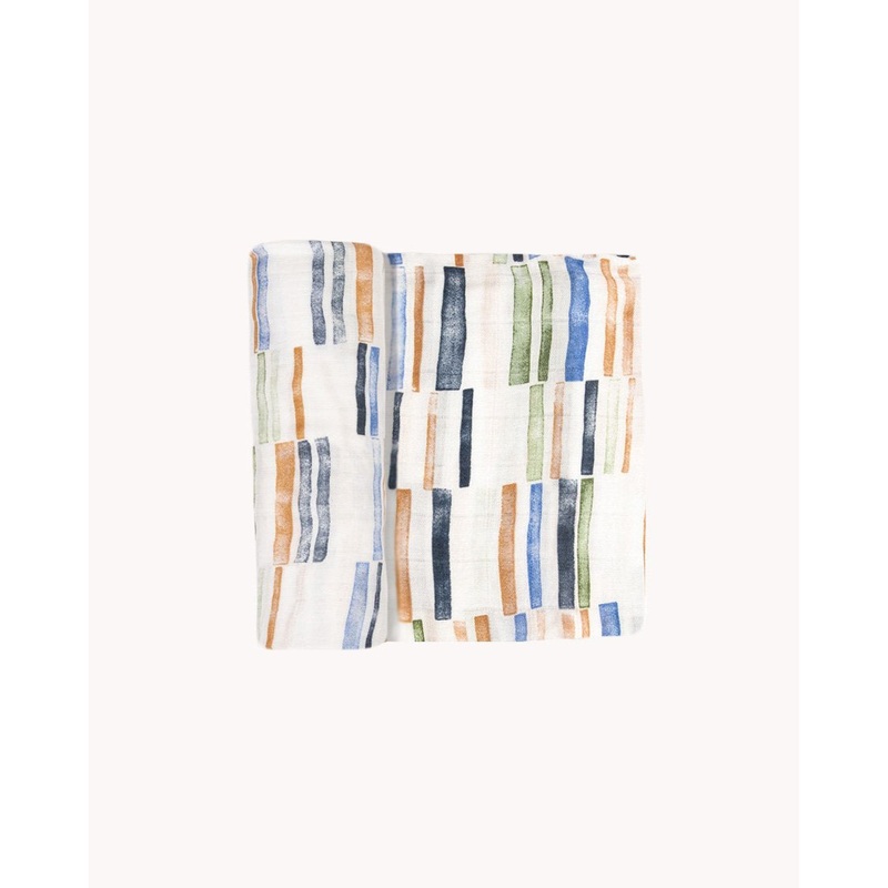 Little Unicorn Deluxe Muslin Swaddle Single, Weston Stripe