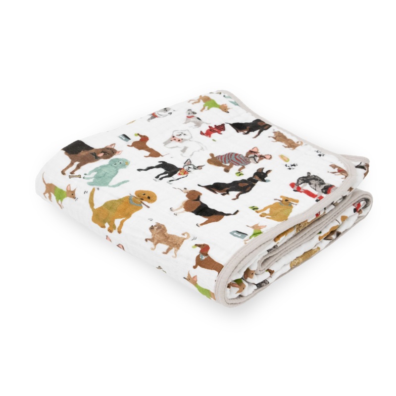 Little Unicorn Woof Cotton Muslin Quilt