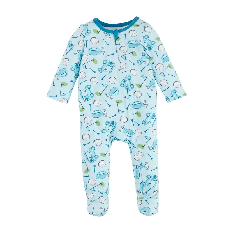 Mud Pie Boy Golf Sleeper Bib Set, 0-3M