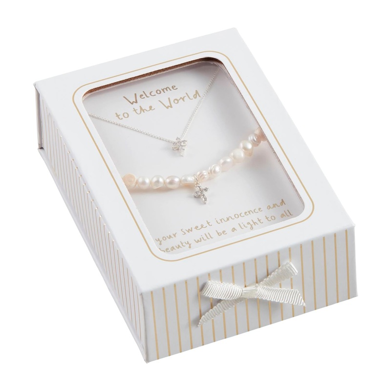 Mud Pie Cross Jewelry Set