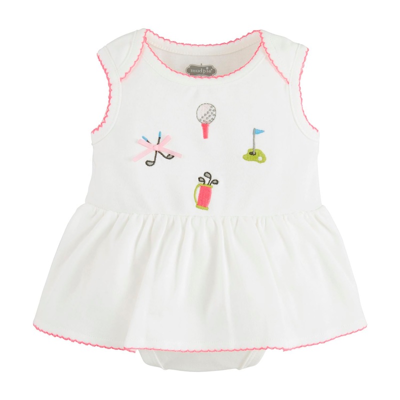 Mud Pie Golf Skirted Crawler 0-3M