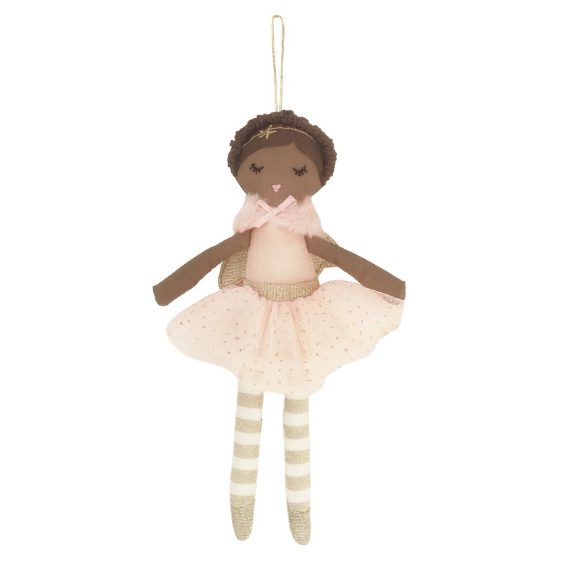 MON AMI Pink Angel Doll Ornament