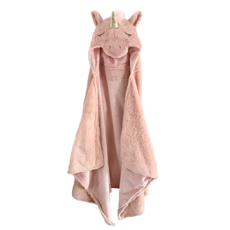 MON AMI Uliana' Plush Unicorn Hooded Blanket