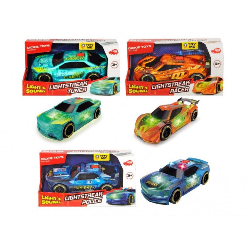 Master Toys & Novelties 9.5" Light & Sound Lightstreak Racers