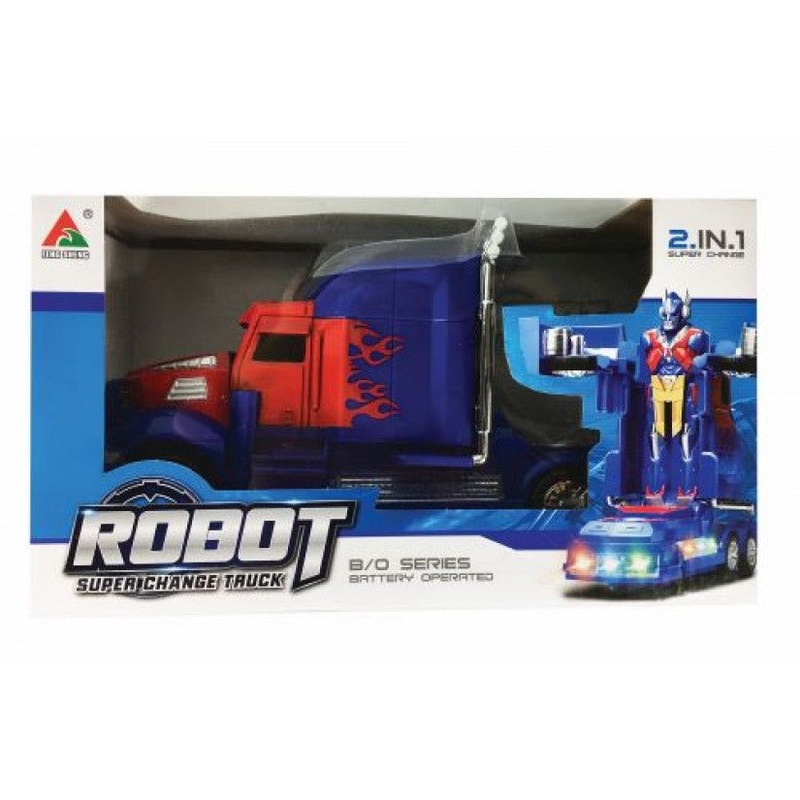 Master Toys & Novelties 9" Light & Sound Robot Super Change Truck