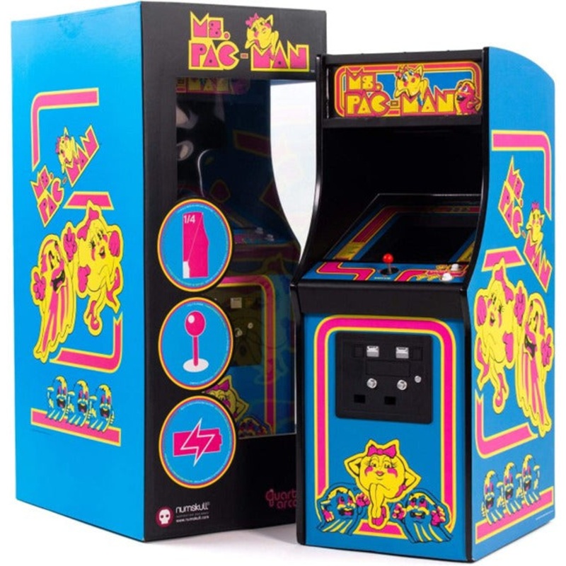 Numskull-Official Ms Pac-Man Quarter Size Arcade Cabinet