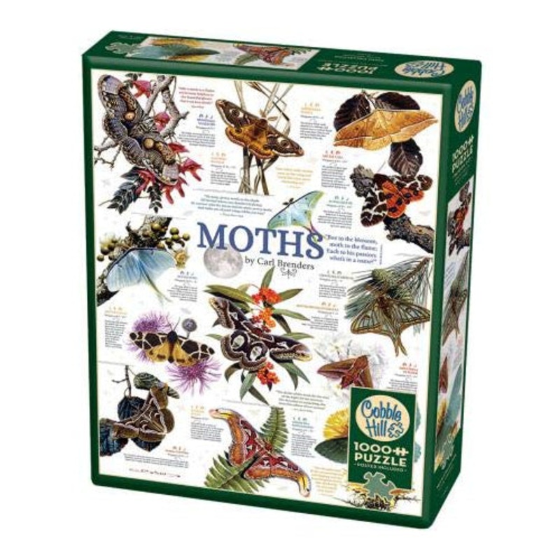 Cobble Hill 1000 Piece Puzzle - Moth Collection - Sample Poster Included