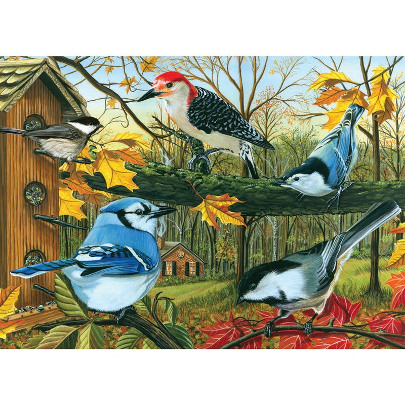 Cobble Hill Backyard Feeder Puzzle, 1000 Pieces
