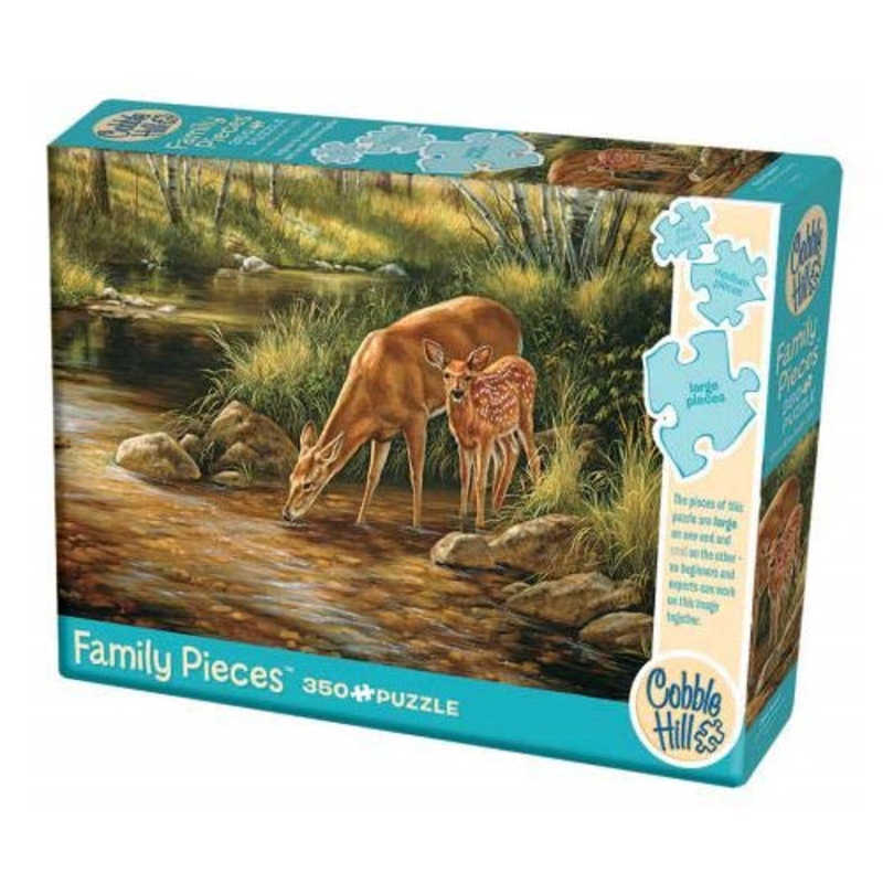 Cobble Hill Deer Family Puzzle, 350 Pieces