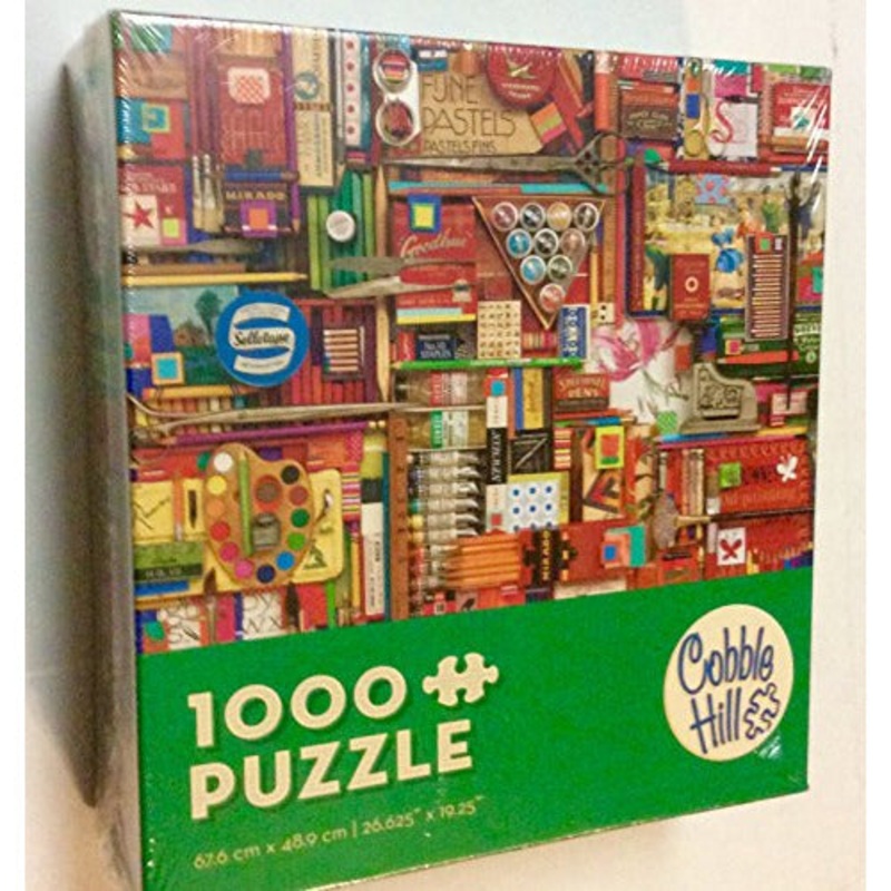 Cobble Hill Vintage Art Supplies Modular Puzzle, 1000 Pieces