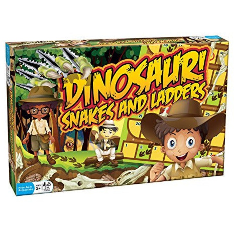 Outset Media - Dinosaur Snakes and Ladders - A Dino-Sized Twist on a Classic Game
