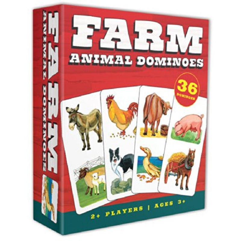 Outset Media Farm Animal Dominoes Game