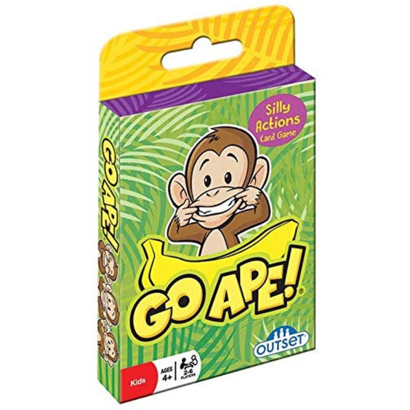 Outset Media Go Ape! Travel Card Game for Kids - Ages 4 and Up