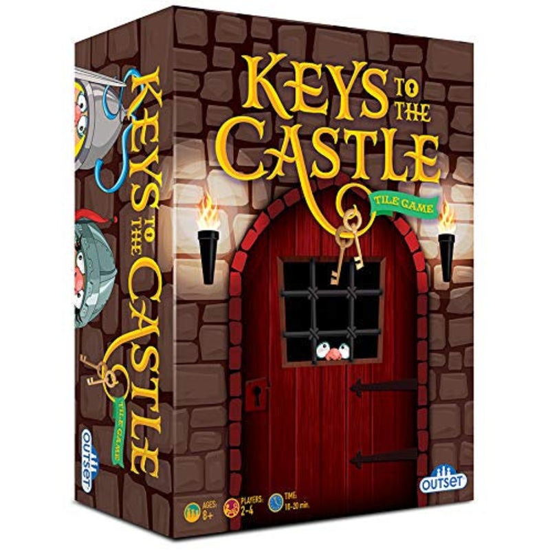 Outset Media Keys to The Castle  Race to The Other Side!  A Build-The-Board Card Game for Families
