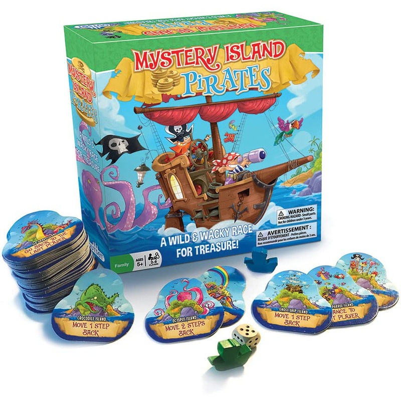 Outset Media Mystery Island Pirates Game - A Wild & Wacky Race for Treasure