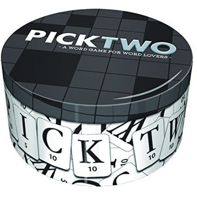 Outset Media Pick Two - The Definitive Crossword Game - Contains 180 Letter Tiles with Travel Size Tin