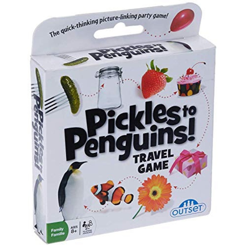 Outset Media Pickles To Penguins Travel Edition (The Quick Thinking Card Game)