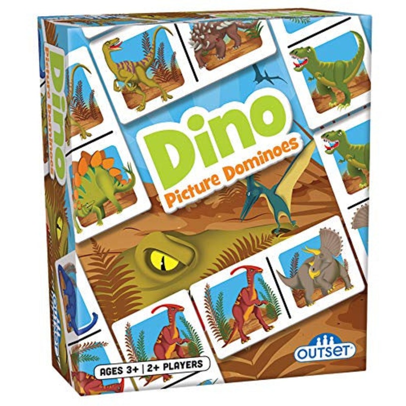 Outset Media Picture Dominoes: Dinosaur Themed Matching Game