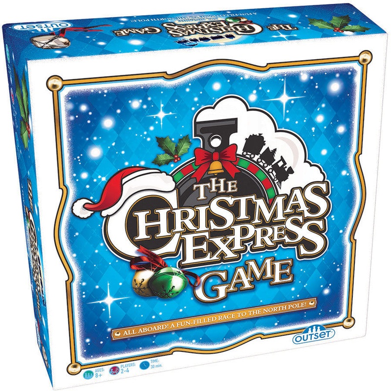 Outset Media The Christmas Express Board Game  All Aboard a Fun-Filled Race to The North Pole