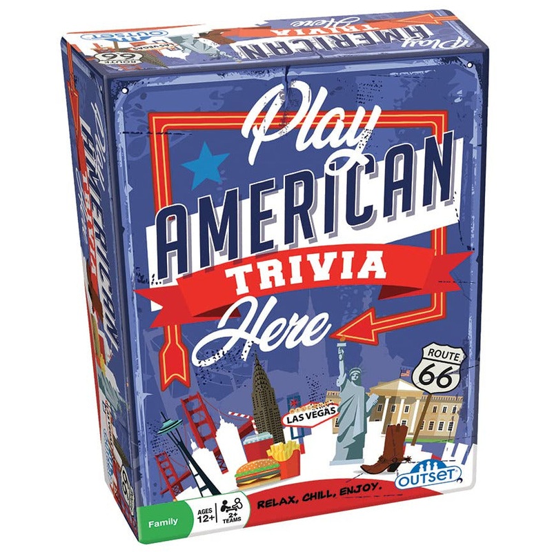 Play American Trivia Here - The American Themed Party Game for Ages 12 and up by Outset Media
