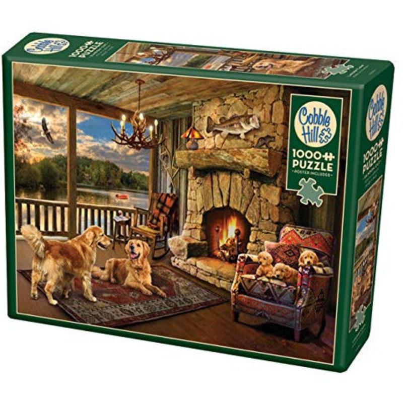 Cobble Hill 1000 Piece Puzzle - Lakeside Cabin