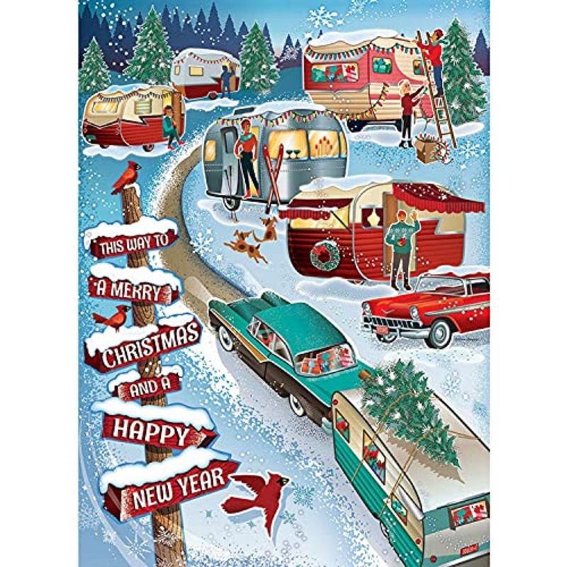 Cobble Hill - Christmas Campers - 1000 Piece Puzzle