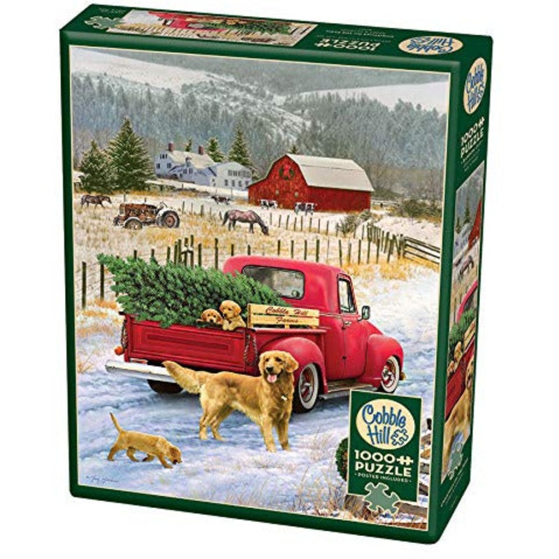 Cobble Hill Christmas on The Farm Jigsaw Puzzle (1000 Piece)