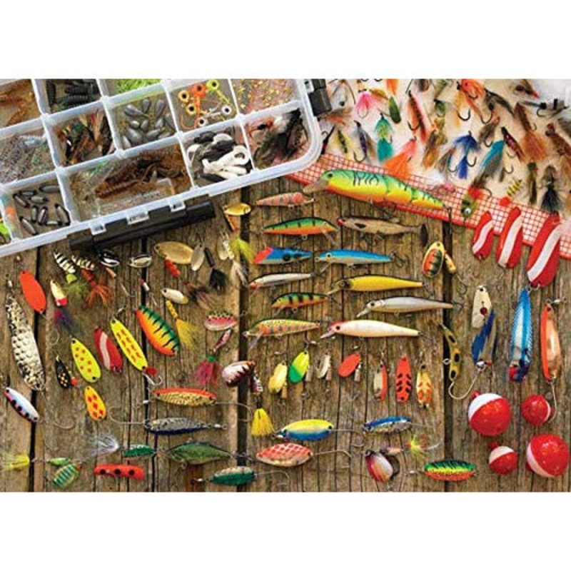 Cobble Hill Fishing Lures Jigsaw Puzzle, 1000 Pieces