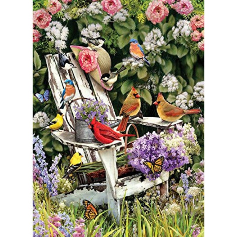 Cobble Hill Summer Adirondack Birds, 1000 Pieces
