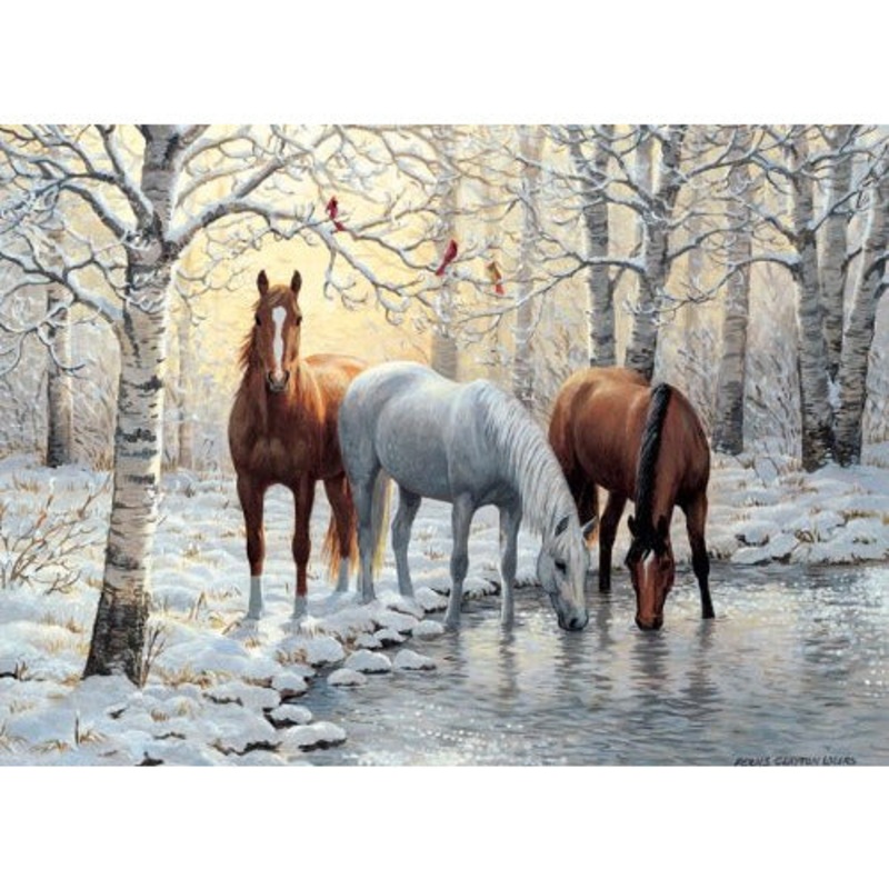 Cobble Hill Winter Trio Jigsaw Puzzle, 1000 Pieces