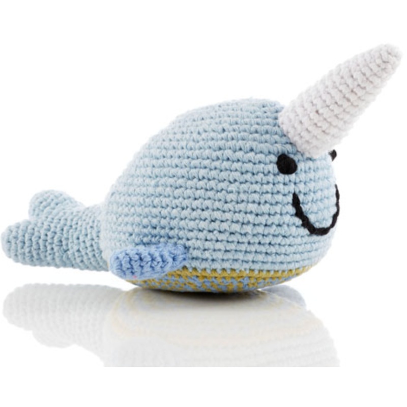 Pebble Narwhal Rattle