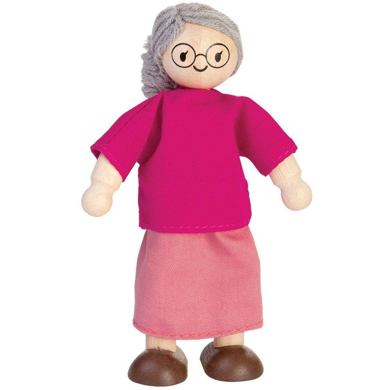 Plan Toys Grandmother Doll for Dollhouse