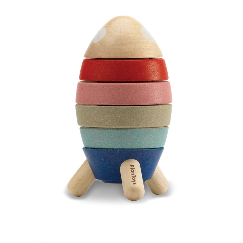 PlanToys Stacking Rocket - Orchard Series