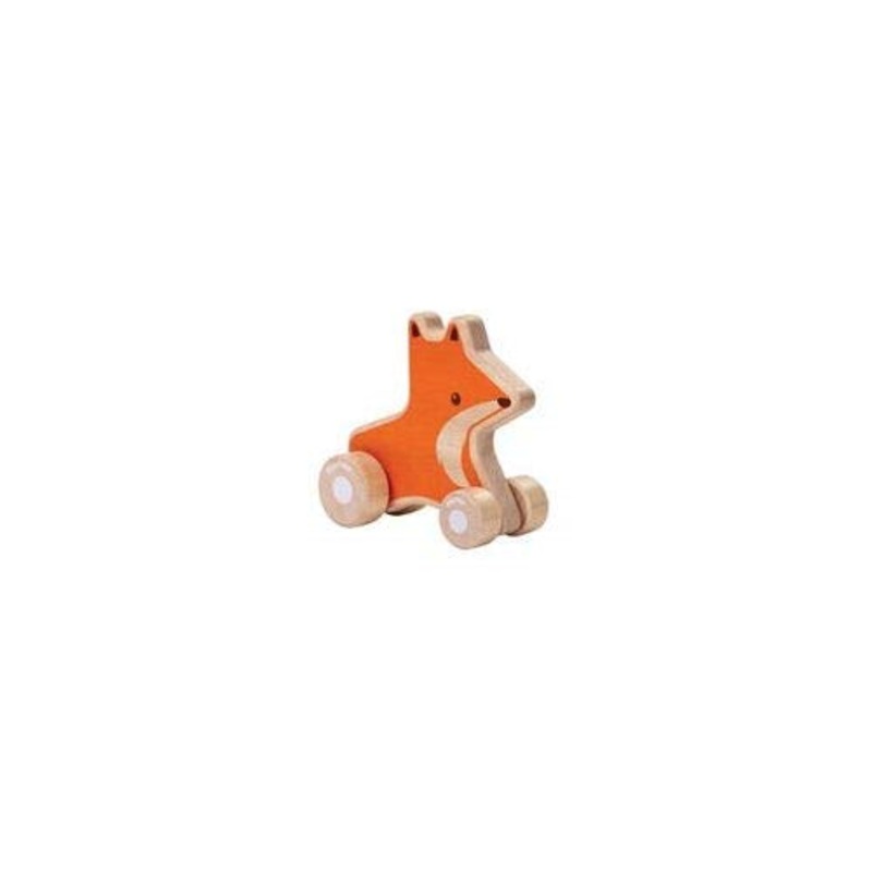 PlanToys Wooden Fox Wheelie Push & Pull Toy