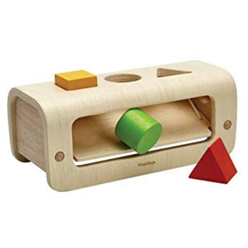 PlanToys Wooden Shape & Sort Shape Sorting Bench