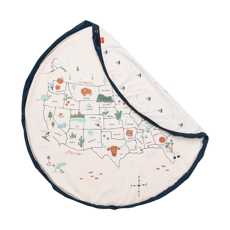 Play & Go US Map Playmat/Toy Storage Bag