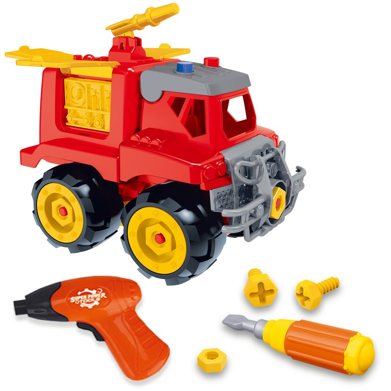 Play La Vie Kids Build & Play Take Apart Fire Truck Toy