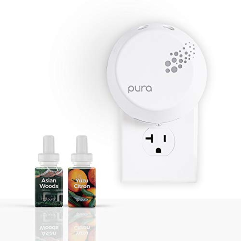 Pura Smart Home Fragrance Device Starter Pack (Asian Woods & Spice and Yuzu Citron)