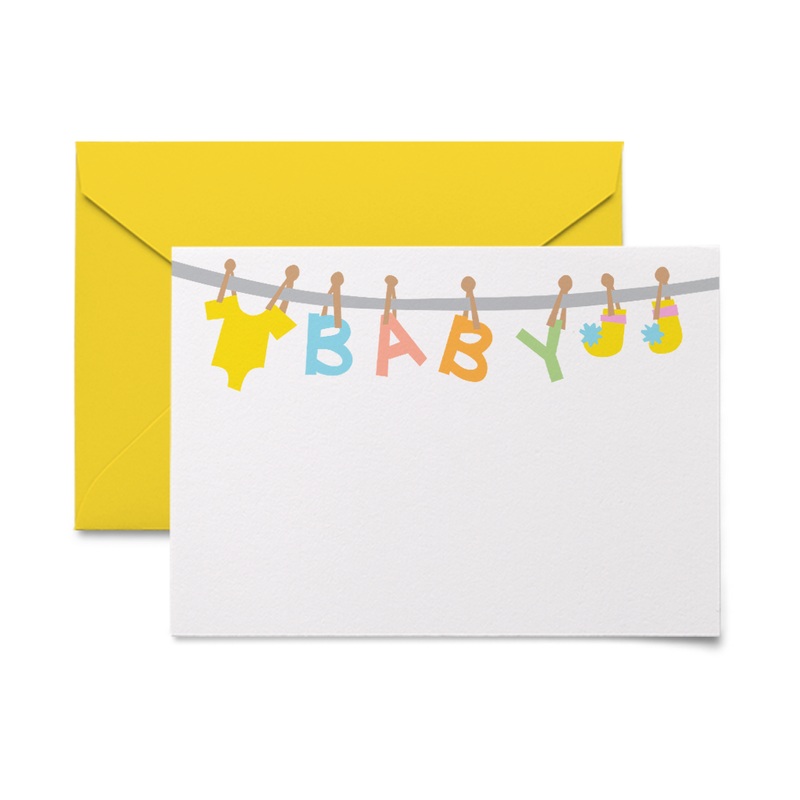R. Nichols-Gift Tag-Baby Clothesline