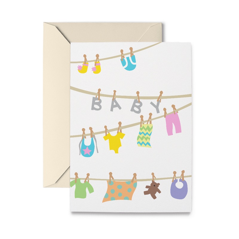 R. Nichols-Greeting Crd-Baby Clothesline